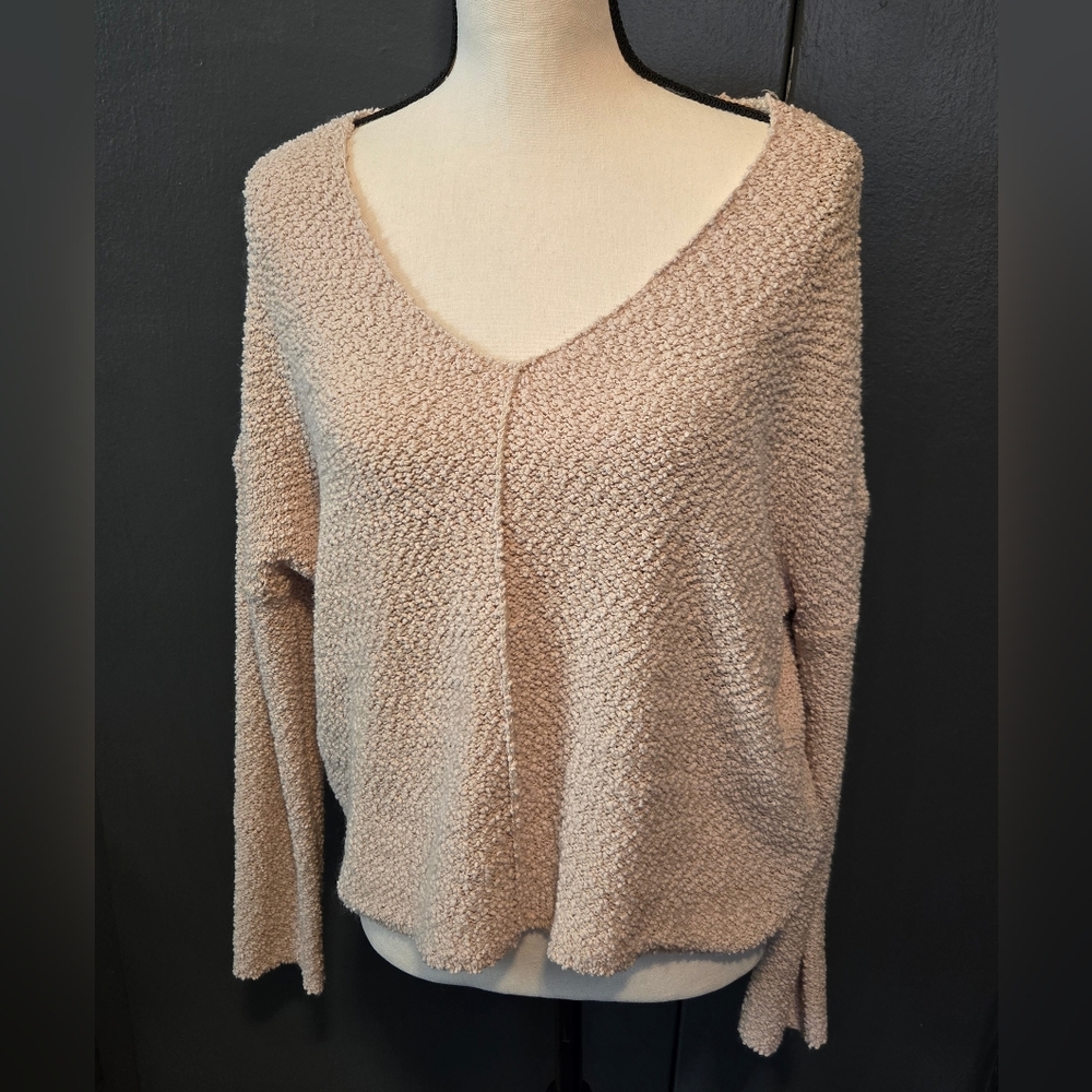 Euc Rewind Cozy Women's V-Neck Sweater - Cream Sz XL.